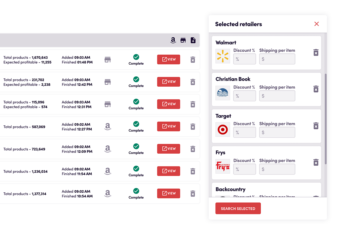 SourceMogul - Amazon Arbitrage Software | Online Arbitrage 4 search-for-amazon-products